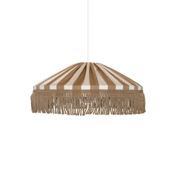 Alde & Lind Taklampa Capri D50 s/v frans E27 5m IP44 taupe/vit