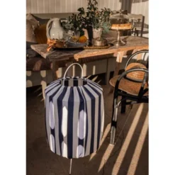 Alde & Lind Taklampa Capri H70 s/v E27 2,5m IP44 blå/vit