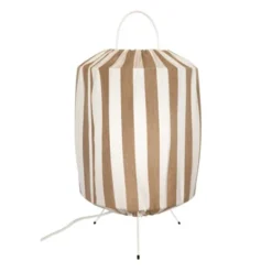 Alde & Lind Taklampa Capri H70 s/v E27 2,5m IP44 taupe/vit