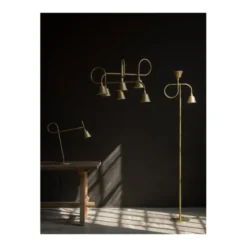 Konsthantverk Taklampa Loop 6-Låg Råmäss