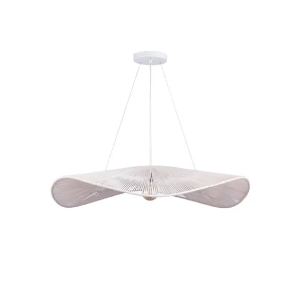 Alde & Lind Taklampa Monstera D115 bomull cream