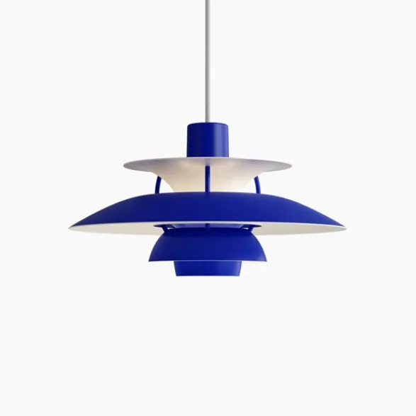 Louis Poulsen Taklampa PH 5 mini Monokrom blå