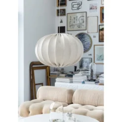 Alde & Lind Taklampskärm Moon D78 s/v Rotan offwhite