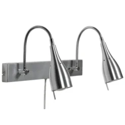 Armaturhantverk Tanum 2 vägglampa, aluminium 37cm