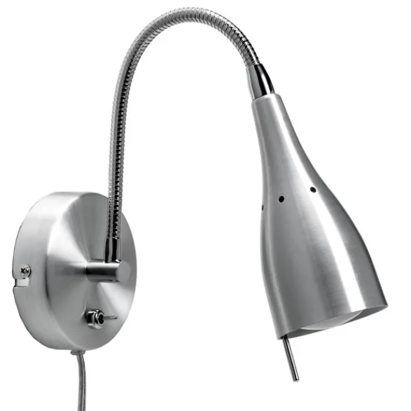 Armaturhantverk Tanum vägglampa, aluminium 37cm