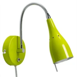 Armaturhantverk Tanum vägglampa, grön 37cm