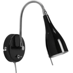Armaturhantverk Tanum vägglampa, svart 37cm