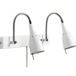 Armaturhantverk Tanum 2 vägglampa, vit 37cm
