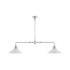Karlskrona Lampfabrik Tegnér Spelbordslampa, förnicklad mässing