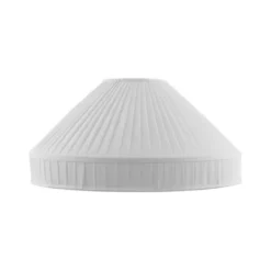 Karlskrona Lampfabrik Textilskärm Naturvit 50cm