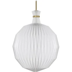 Le Klint The Lantern pendel XL, vit/mässing 55cm
