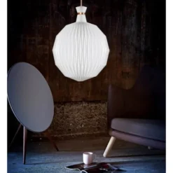 Le Klint The Lantern pendel XL, vit/rostfritt stål 55cm
