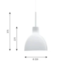 Louis Poulsen Toldbod 220 taklampa, opalglas 22cm