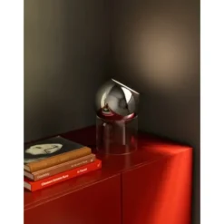 &tradition Topan Bordslampa VP13 Clear acrylic base Chrome-plated