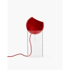 &tradition Topan Golvlampa VP14 Clear acrylic base Vermilion Red