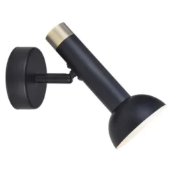 Halo Design Torch vägglampa, svart/mässing