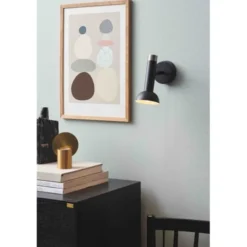 Halo Design Torch vägglampa, svart/mässing