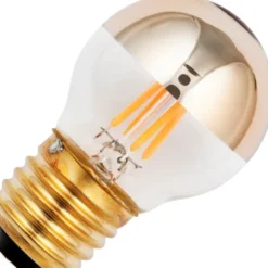 Ekonomiljus TPF-klotlampa LED E27 4W(23W) dimbar, guld
