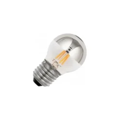 Ekonomiljus TPF-klotlampa LED E27 4W(23W) dimbar, silver