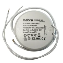 lampsladdar.se Transformator vit, rund 35-105W Zebra
