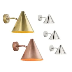 Örsjö Belysning Tratten vägglampa mini, råkoppar
