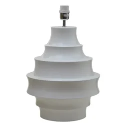 Hallbergs Belysning Trinity Lampfot Glossy White 31cm