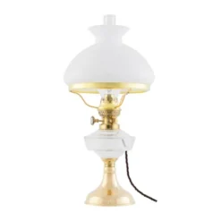 Karlskrona Lampfabrik Trossö Bordslampa m. skärmring, Polerad mässing