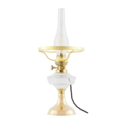 Karlskrona Lampfabrik Trossö Bordslampa m. skärmring, Polerad mässing