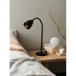 Belid Trotsig bordslampa flat svart