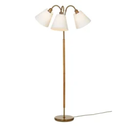 Armaturhantverk Tullgarn golvlampa trearmad, oxid/ek 145cm