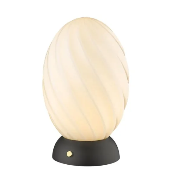 Halo Design Twist Oval Bordlampa Opal 1 X G9 Svart fod