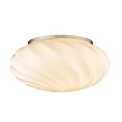 Halo Design Twist vägg/tak Ø25 opal/antik messing - G9