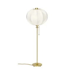 Konsthantverk Uno classic bordslampa, slipad mässing 56cm