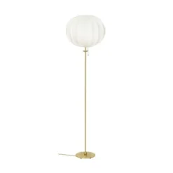 Konsthantverk Uno classic golvlampa, slipad mässing 155cm