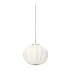 Konsthantverk Uno classic taklampa, slipad mässing 42cm