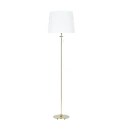 Konsthantverk Uno golvlampa, mässing 155cm