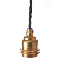 Texa Design Upphäng E27 gäng. 2 ringar mäss 2,5m svart tvinnad kabel