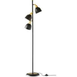 Superliving Urban Triple Floor Lamp , Matt Real Black