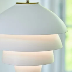 Belid Valencia golvlampa vit/mässing