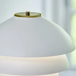 Belid Valencia golvlampa vit/mässing