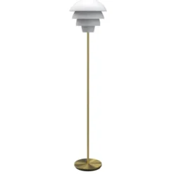 Belid Valencia golvlampa vit/mässing