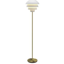 Belid Valencia golvlampa vit/mässing