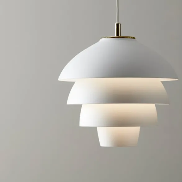 Belid Valencia pendel Ø318 vit/mässing