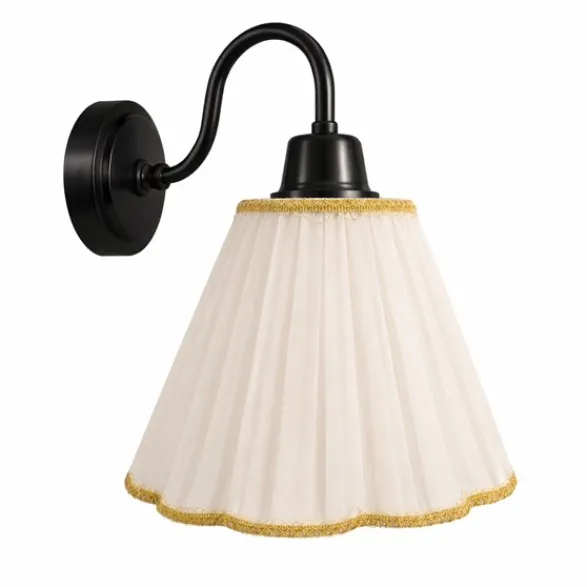 Hallbergs Belysning Valetta Vägglampa Svart