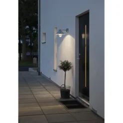 Konstsmide Vega vägglykta, galvaniserad
