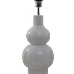 Hallbergs Belysning Verdi Lampfot Glossy White 19cm