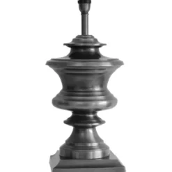 Hallbergs Belysning Vermont Lampfot Antik Silver 27cm