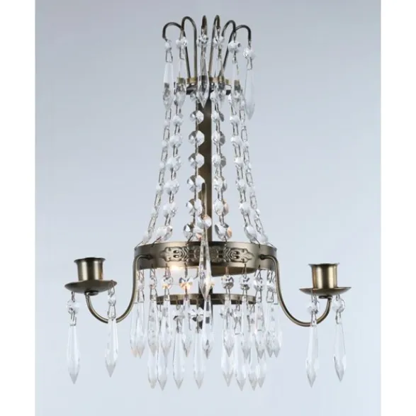Norrsken Design Vägglampa Empire Antikmässing 15cm