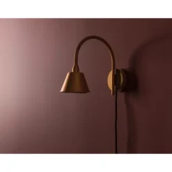 Konsthantverk Vägglampa Fång 1-Låg Råmäss