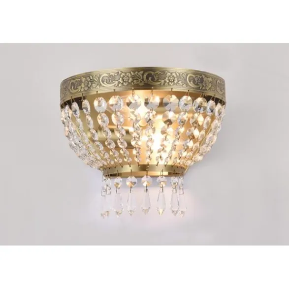 Norrsken Design Vägglampa Queen Antikmässing 14cm